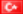 Flagge für Türkisch
